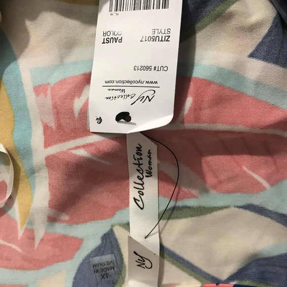 NEW NY Collection Sleeveless Floral Top 1X - Picture 8 of 8